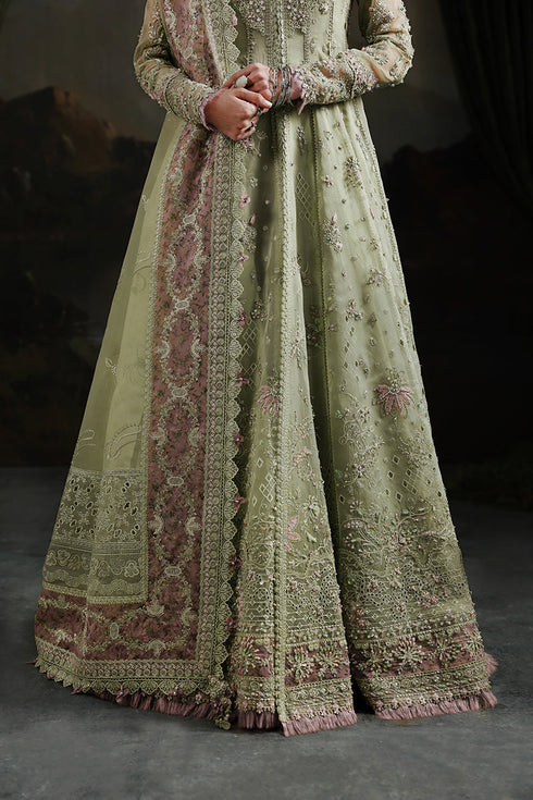 Qalamkar Elirah Luxury Wedding Festive Formals – MF-02 SAGE AURA