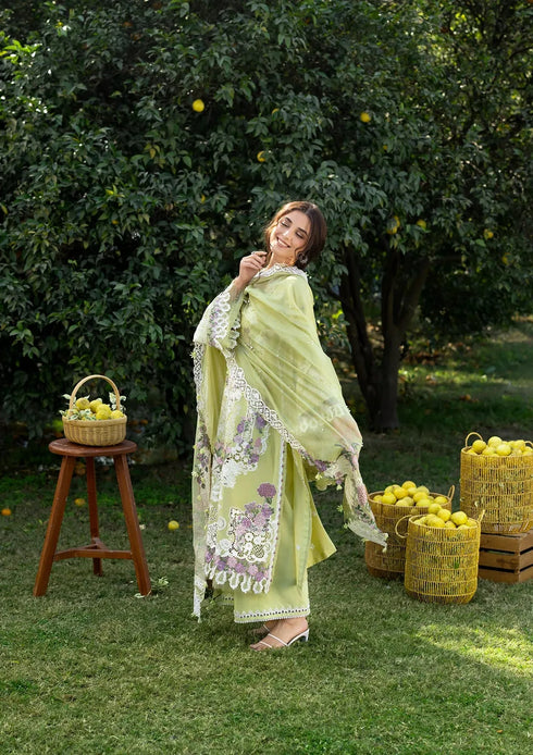 Elaf Luxury Lawn 2026 || ELY-08 PISTACHIA