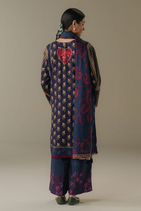 Zara Shahjahan Coco Prints Winter Edit V-Soft Current-7B