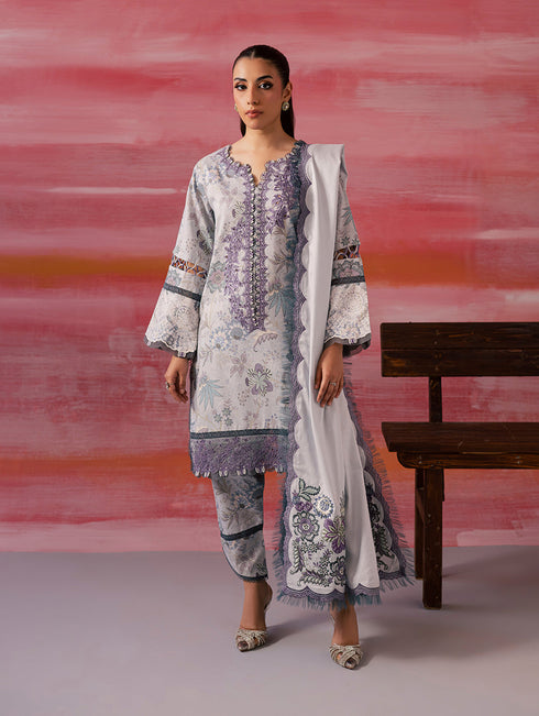 JADE FLORA LINEN SHAWL WINTER COLLECTION 25’