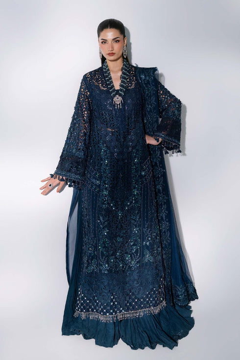 Maria B Mbroidered|3 Piece Unstitched Embroidered Organza Suit