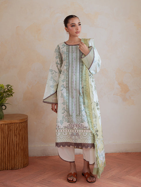 Jade Lumea Embroidered Cambric 2025 || LT GREEN