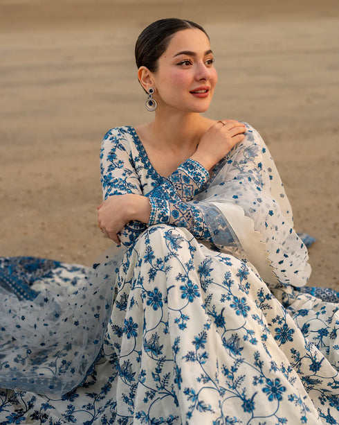 Faiza Saqlain X Hania Aamir Luxury Lawn 2026 | Jehona