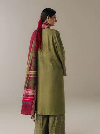 Zara Shahjahan Coco Prints Winter Edit V-Terracotta sky-9A