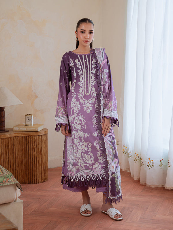 Jade Lumea Embroidered Cambric 2025 || MAUVE