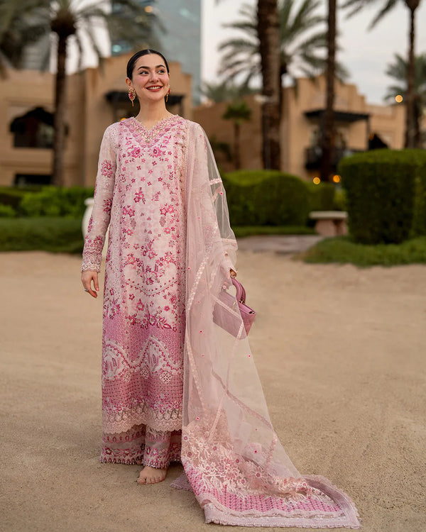 Faiza Saqlain X Hania Aamir Luxury Lawn 2026 | Lamija
