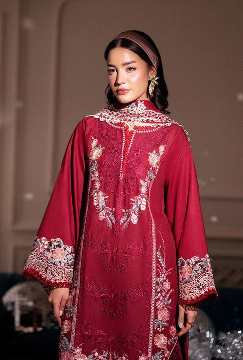 AJR SIGNATURE LAWN UN-STITCHED 3PC| CRIMSONE