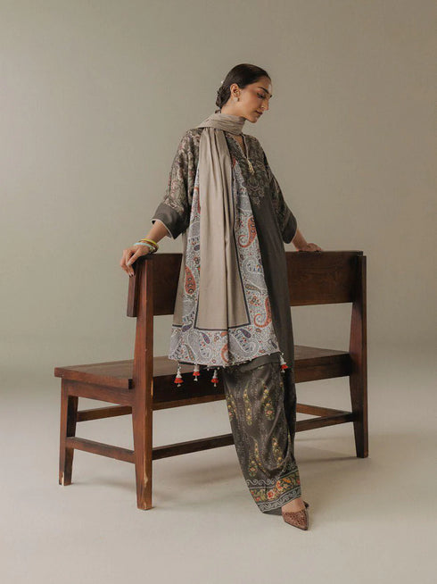 Zara Shahjahan Coco Prints Winter Edit V-Autumn Line-10A