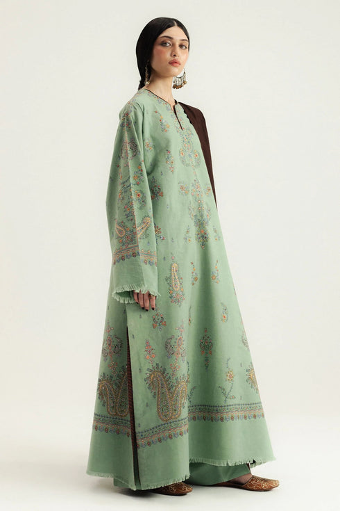Zara Shahjahan Winter Unstitched '25 Drop II - Keran