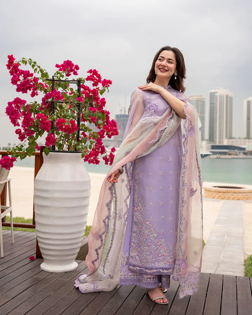 Faiza Saqlain X Hania Aamir Luxury Lawn 2026 | Suela