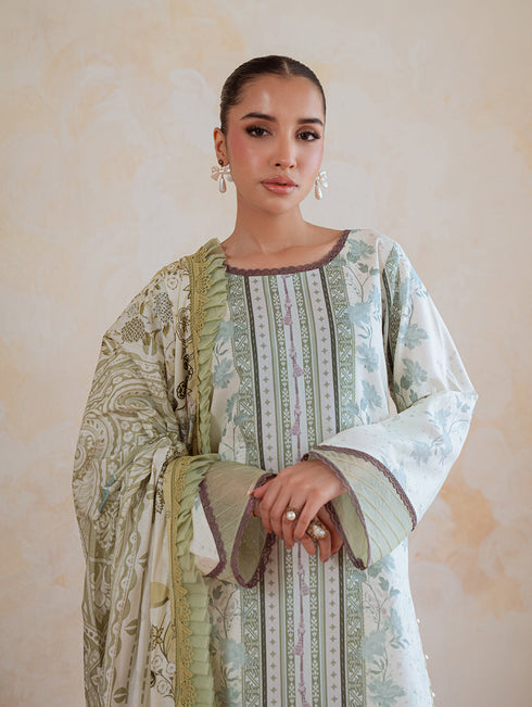 Jade Lumea Embroidered Cambric 2025 || LT GREEN