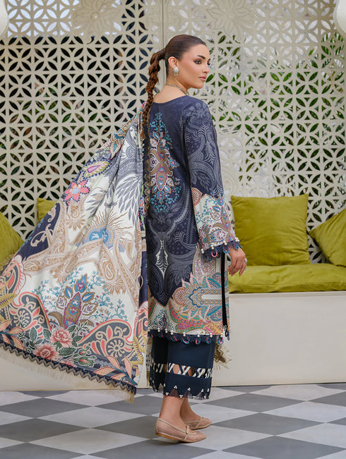 URBANE LINEN PRINTS 2025 || NAVY