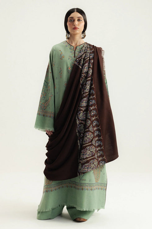 Zara Shahjahan Winter Unstitched '25 Drop II - Keran