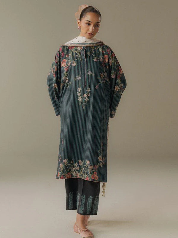 Zara Shahjahan Coco Prints Winter Edit V-Amber Days-1B