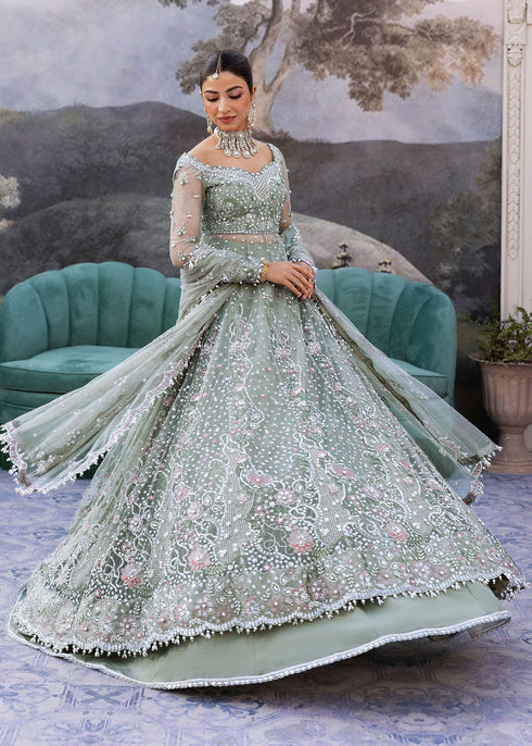 Sadaf Fawad Khan Siraa Luxury Festive Formals – Seafoam