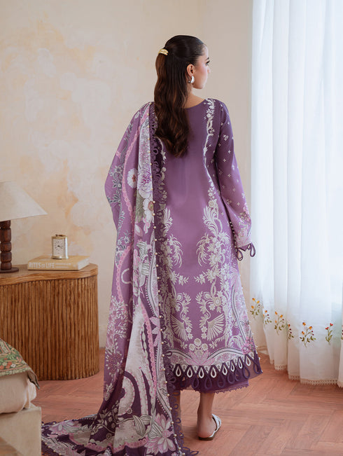Jade Lumea Embroidered Cambric 2025 || MAUVE