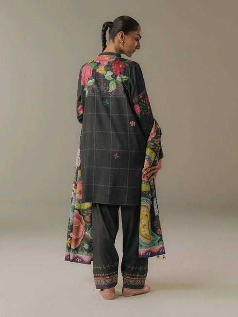 Zara Shahjahan Coco Prints Winter Edit V – Olive Hour-5A