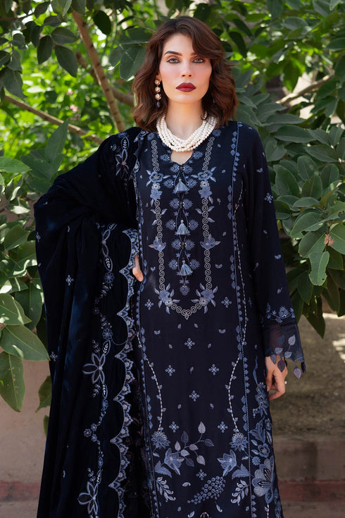 Nureh - Exclusive Luxury Unstitched Peach Leather Winter Collection - NE-180 - Unstitched|