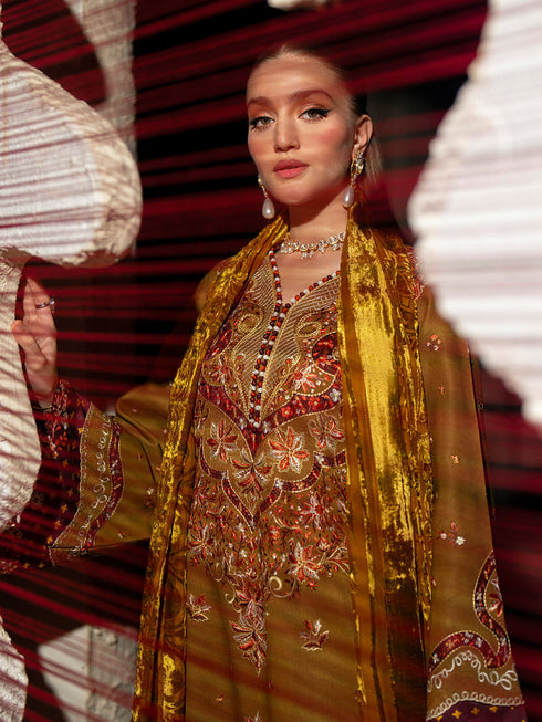 Saqqara Fall Winter 25’ by Bin Ilyas| 163-A| 3 PC KOTRAI