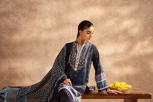 Mausummery Spring/Summer Lawn Collection – Blue Sapphire