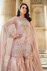 MARIA B Soiree Unstitched Embroidered Raw Silk Suit WF-09-05-Nude Pink