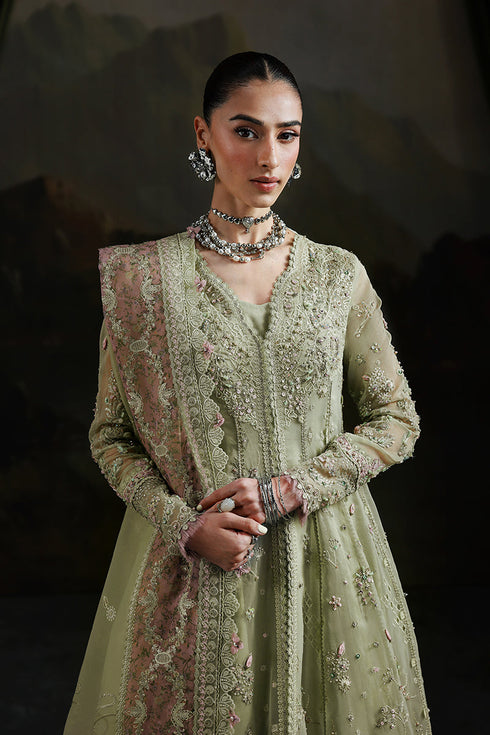 Qalamkar Elirah Luxury Wedding Festive Formals – MF-02 SAGE AURA