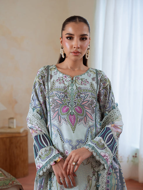 Jade Lumea Embroidered Cambric 2025 || LT BLUE