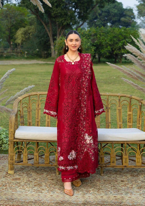 Elaf Luxury Lawn 2026 || ELY-10 CHERIE LADY
