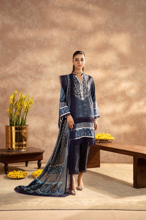 Mausummery Spring/Summer Lawn Collection – Blue Sapphire