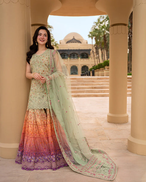 Faiza Saqlain X Hania Aamir Luxury Lawn 2026 | Eldira