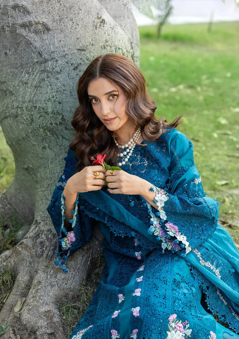 Elaf Luxury Lawn 2026 || ELY-06 SAPPHIRE