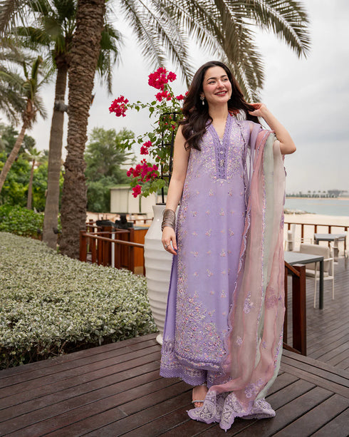 Faiza Saqlain X Hania Aamir Luxury Lawn 2026 | Suela