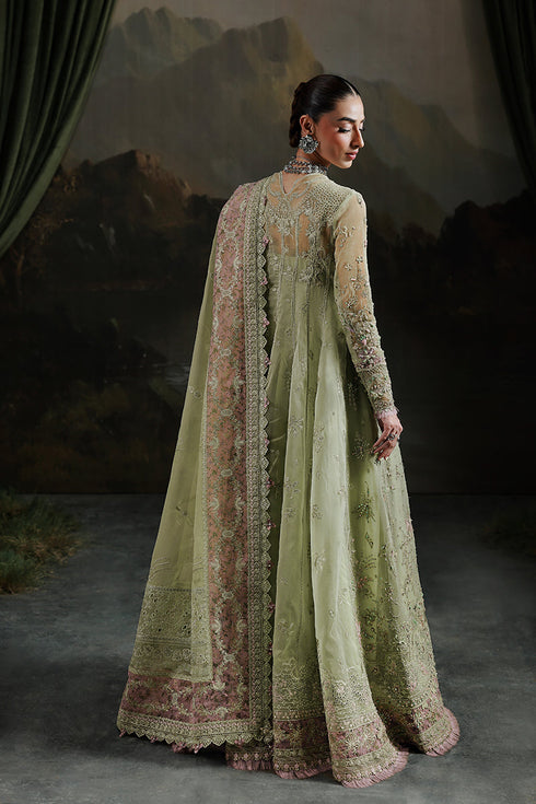 Qalamkar Elirah Luxury Wedding Festive Formals – MF-02 SAGE AURA