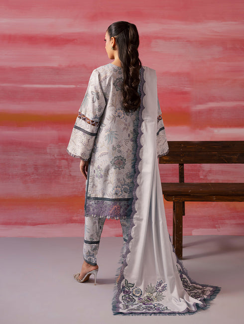 JADE FLORA LINEN SHAWL WINTER COLLECTION 25’