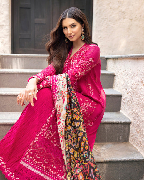 Tara Sutaria X Faiza Saqlain Lawn 2025 | Varda