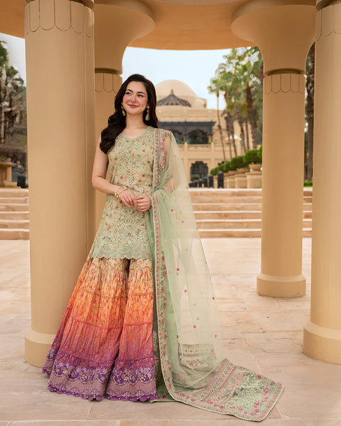 Faiza Saqlain X Hania Aamir Luxury Lawn 2026 | Eldira
