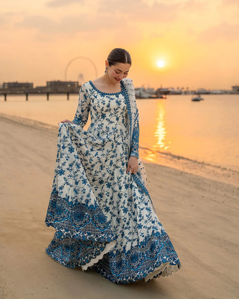 Faiza Saqlain X Hania Aamir Luxury Lawn 2026 | Jehona