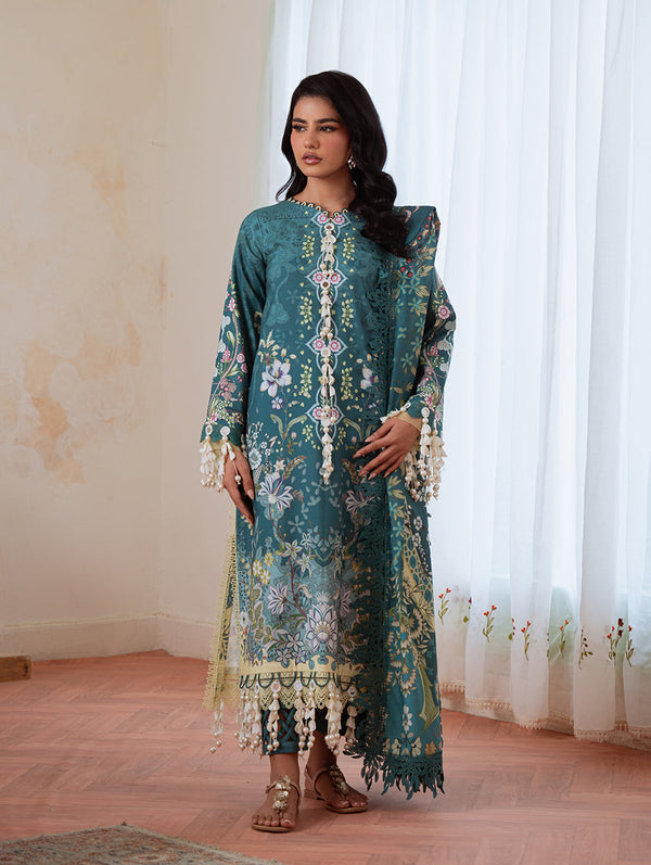 Jade Lumea Embroidered Cambric 2025 || BLUE