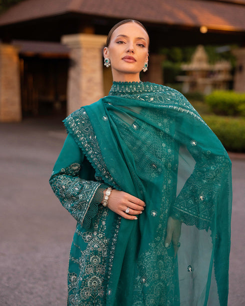 Faiza Saqlain Zinnia Luxury Lawn '25 - Calla