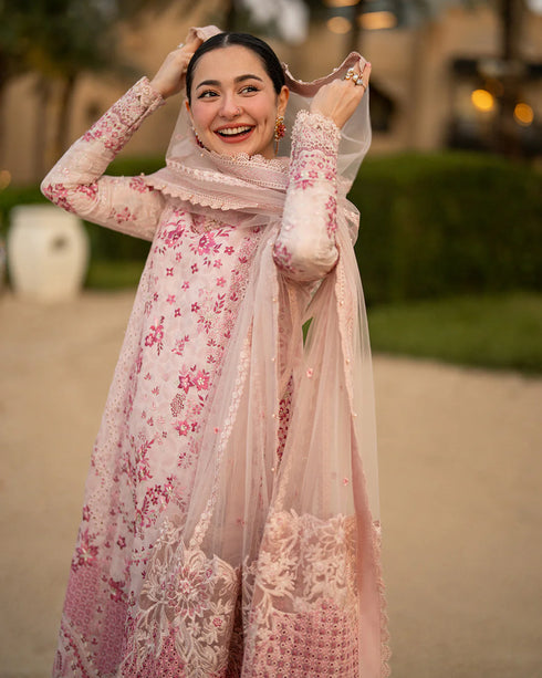 Faiza Saqlain X Hania Aamir Luxury Lawn 2026 | Lamija