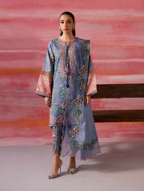 JADE FLORA LINEN SHAWL WINTER COLLECTION 25’