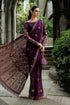 MARIA B Soiree Unstitched Embroidered Chiffon Saree WF-09-01-Purple