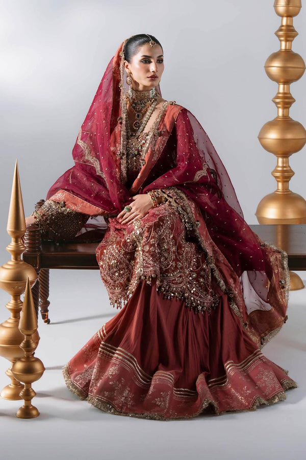 Maria B Mbroidered | 3 Piece Unstitched Embroidered Organza Suit
