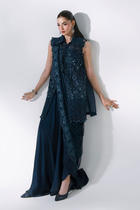 Maria B Mbroidered|3 Piece Unstitched Embroidered Organza Suit
