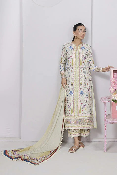 QPrints by Qalamkar Embroidered Lawn 2025 | EM-09A