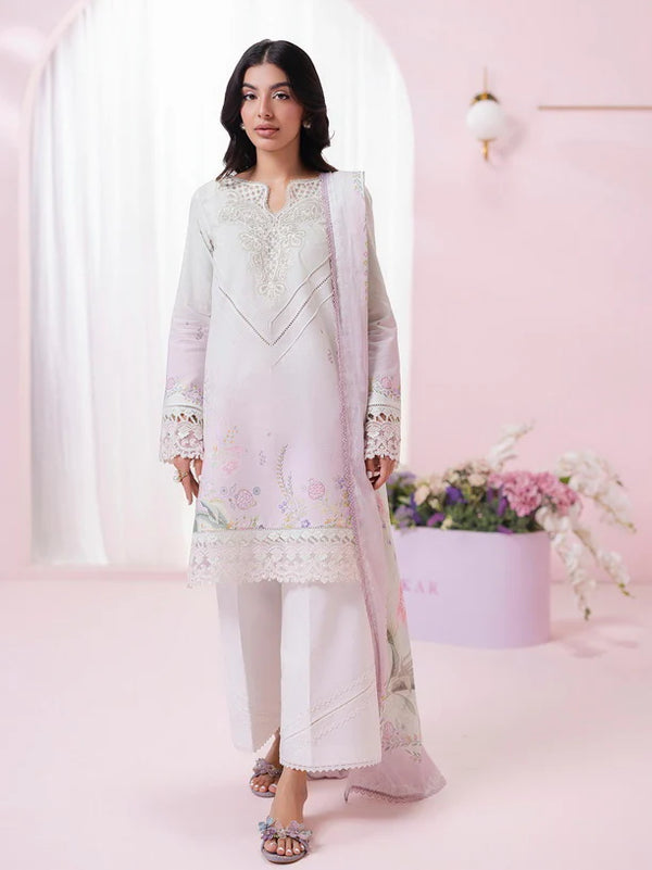 Qprints by Qalamkar Embroidered Lawn 2025 | EM-01A