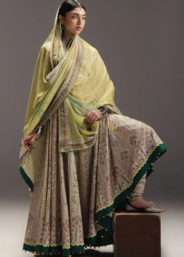 Anarkali Salwar Kameez Collection by Zara Shahjahan || Hoorain-D8