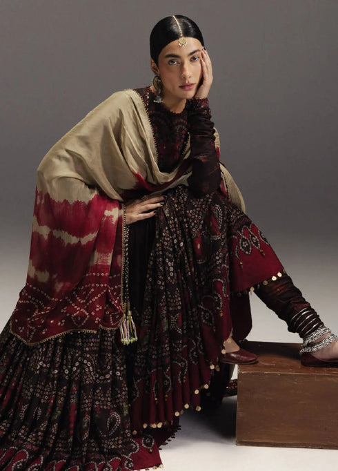 Anarkali Salwar Kameez Collection by Zara Shahjahan || Zarmeen-D7