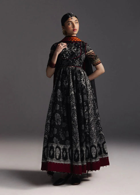 Anarkali Salwar Kameez Collection by Zara Shahjahan || Surkh Bahar-D1