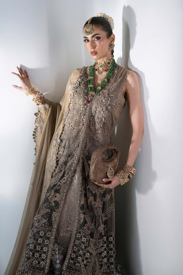 Maria B Mbroidered 3 Piece Unstitched Embroidered Chiffon Suit
